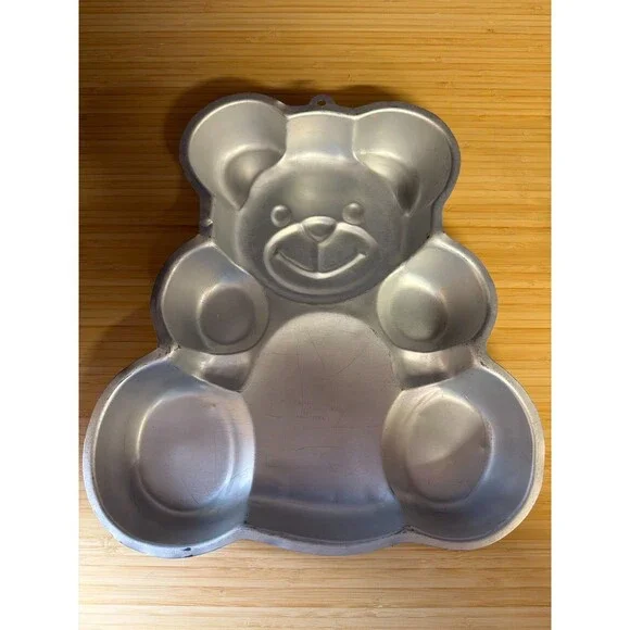 Vintage Wilton Teddy Bear Cake Pan 502-3754 Aluminum 1982 USA