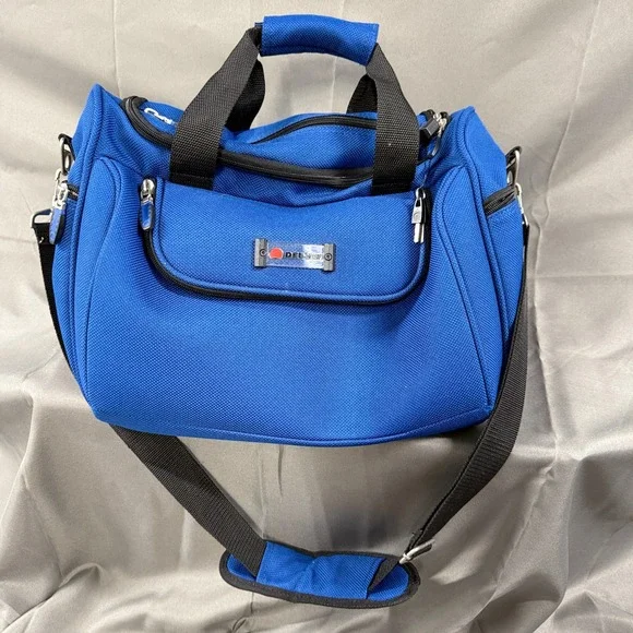 DELSEY Blue Travel Duffel Bag Carry On‎ Shoulder Strap Luggage Weekender