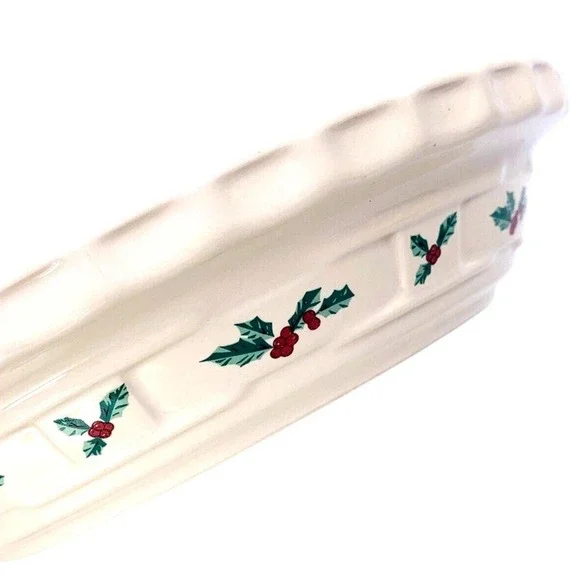 Longaberger Pottery TRADITIONAL HOLLY 10