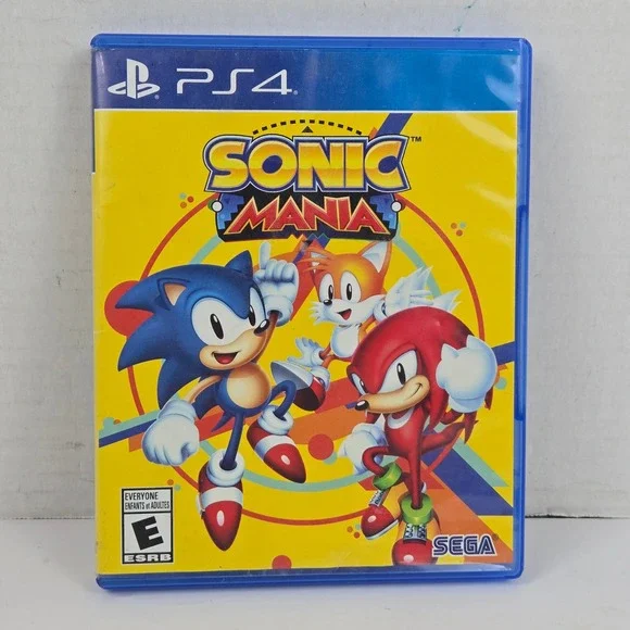 Sonic Mania Sega PlayStation 4 PS4 Video Game 2D 2017 No Manual MINT DISC
