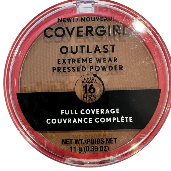 COVERGIRL Outlast Extreme Wear Full Coverage Pressed Powder Soft Sable 875 NEW