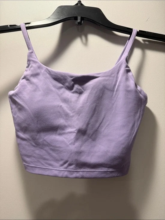 HALARA Girls Lilac Crop Tank with Thin Straps