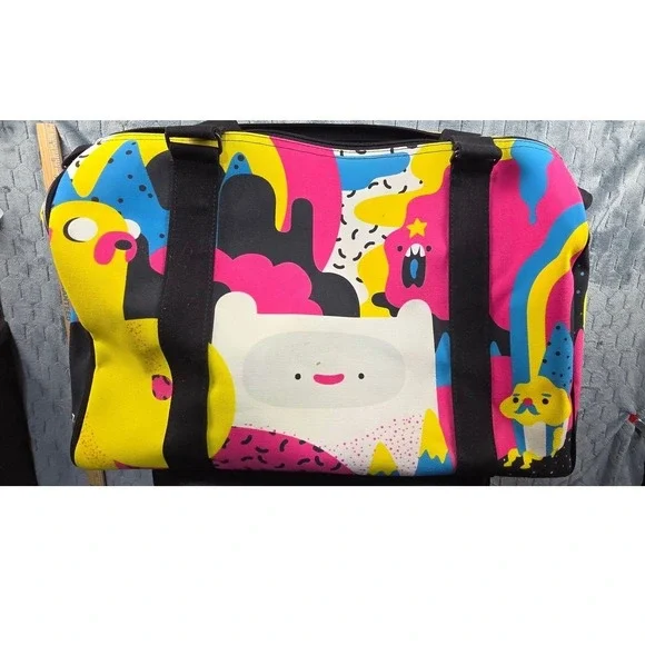 Cartoon Network Adventure Time Duffel Bag Finn Princess Bubblegum Multicolor‎
