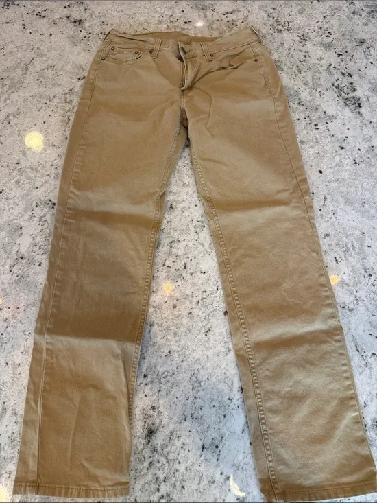 Levi's Men's Straight Leg Jeans Tan 30x32