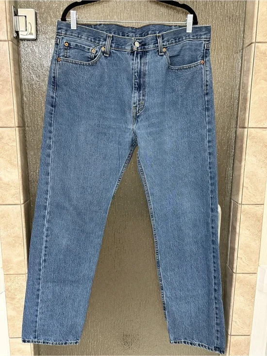 Levi's Men’s 505 Blue Straight-Leg Jeans