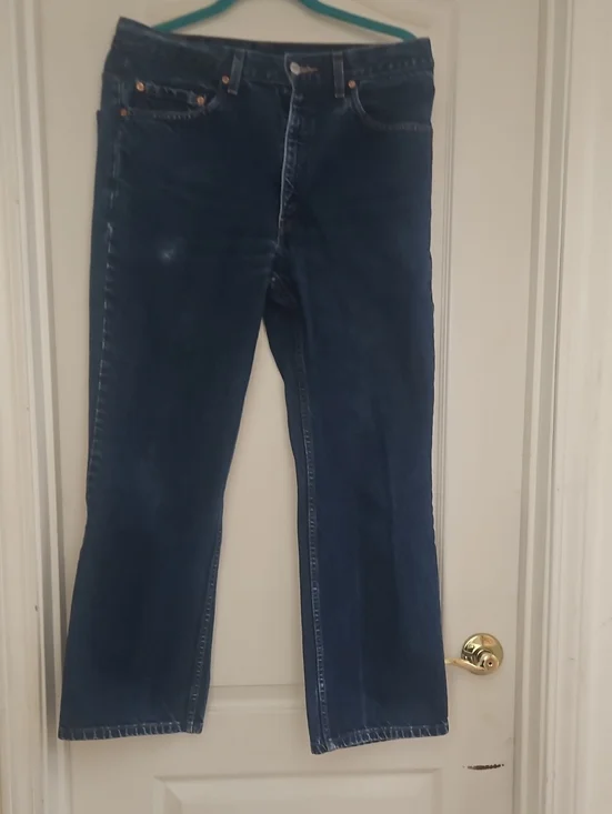 Levi's Men's Navy Blue Bootcut Jeans