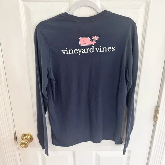 Vineyard Vines Navy Blue Crewneck Tee - Kids XL