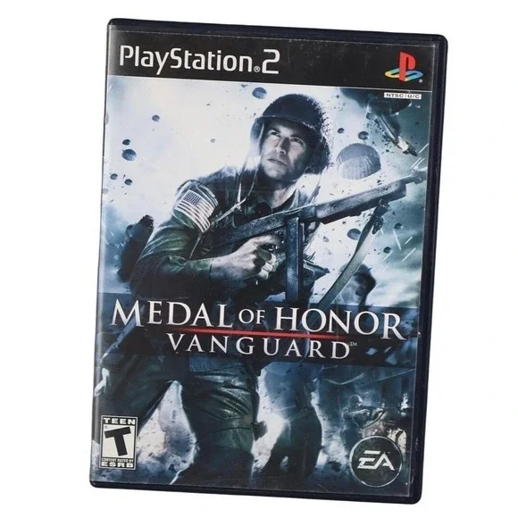 Medal Of Honor Vanguard PS2 Video Game EA T-Teen NTSC-U/C Shooter War 2007