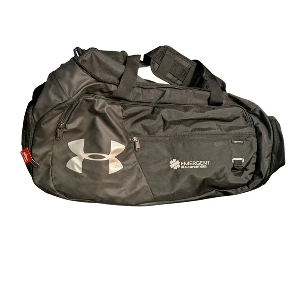 Under Armour Storm Undeniable Black‎ Duffel Bag Emergent Health Partners Logo
