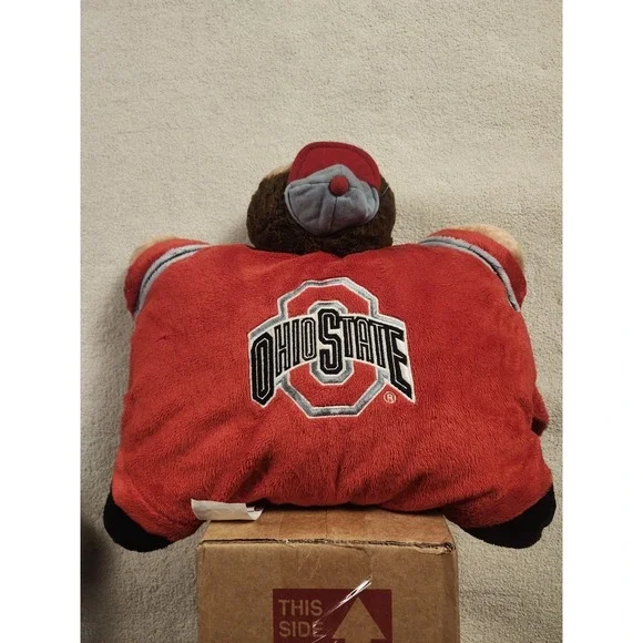 Ohio State Buckeyes OSU Brutus Mascot Pillow Pet Licensed