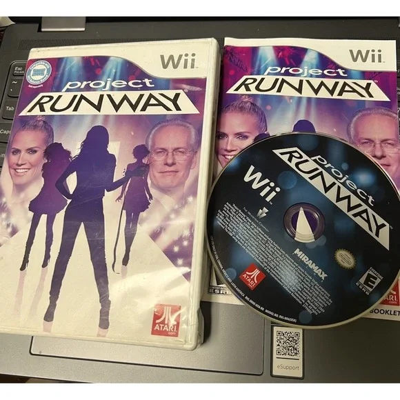 027-008 Project Runway Nintendo Wii Video Game w/ Manual Case Damage‎