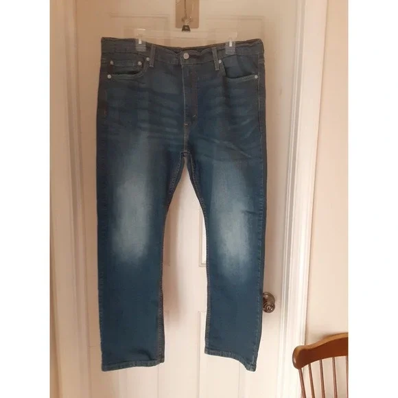Levis Jeans Mens Blue 513 Slim Straight American Stretch 38 x 30
