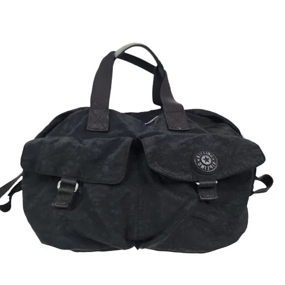Kipling Baby L‎ Diaper Bag Travel Commuter Briefcase School Black Nylon Black