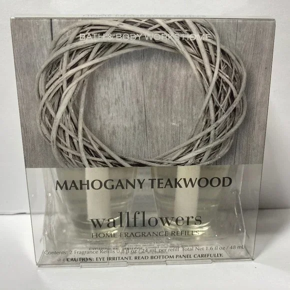 Bath & Body Works Wallflowers 2pk Mahogany Teak
