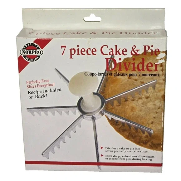 NORPRO 7 PIECE CAKE AND PIE DIVIDER‎ ITEM #3264 NEW IN BOX