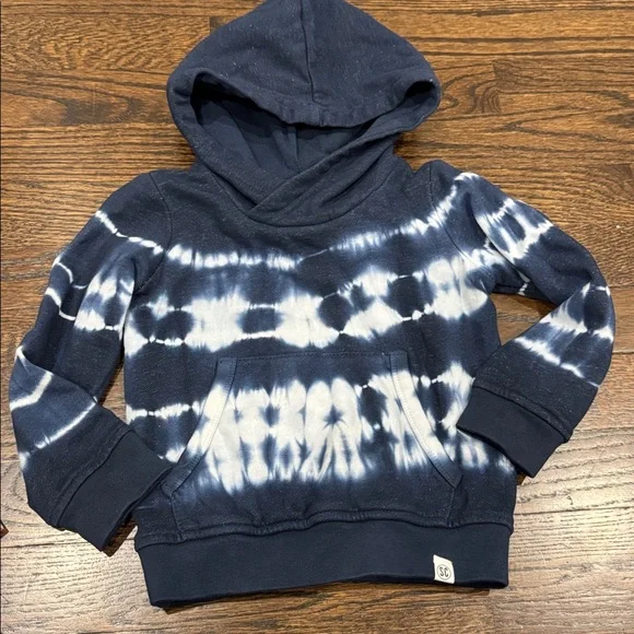 Sovereign Code tie dye hoodie size 24 months blue navy white NWT