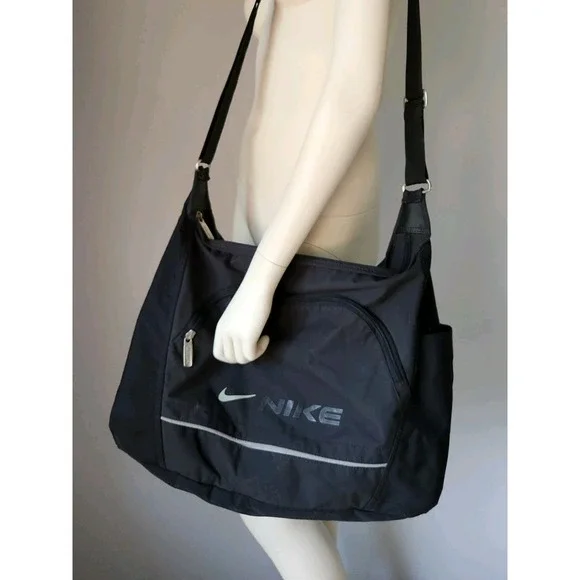 Vtg Nike Y2K Crossbody Bag Duffle Shoulder Gym Workout Travel Carry On Gorpcore