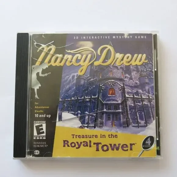 Nancy Drew Treasure in Royal Tower Game PC-CD Rom Software 2001 Windows 95/98