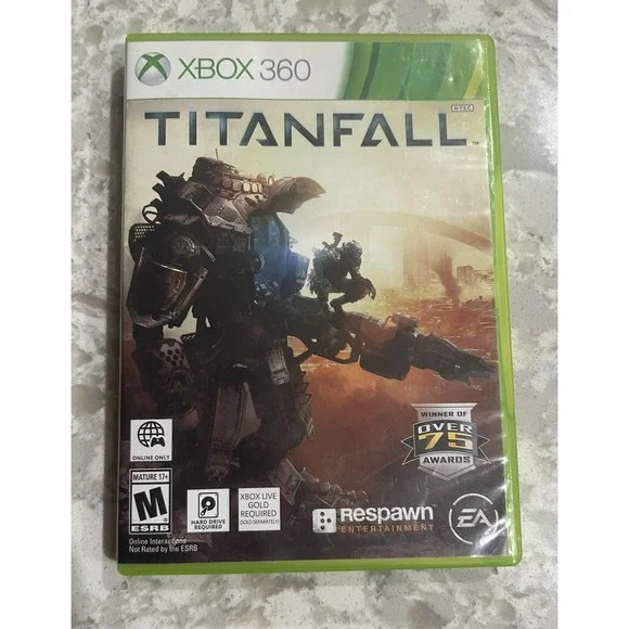 Titanfall Xbox 360‎ Game Disc, Cover Art, and Case