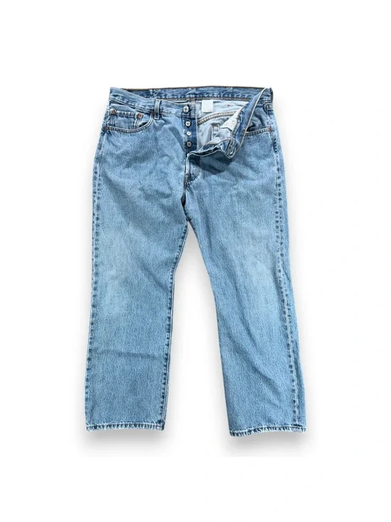 Vintage Levis 501 Jeans Mens 38x29 Blue Denim Regular Straight Button Fly Y2K