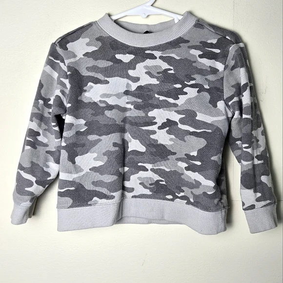 Boy's Janie & Jack Camo Pullover Sweatshirt, Size‎ 2T