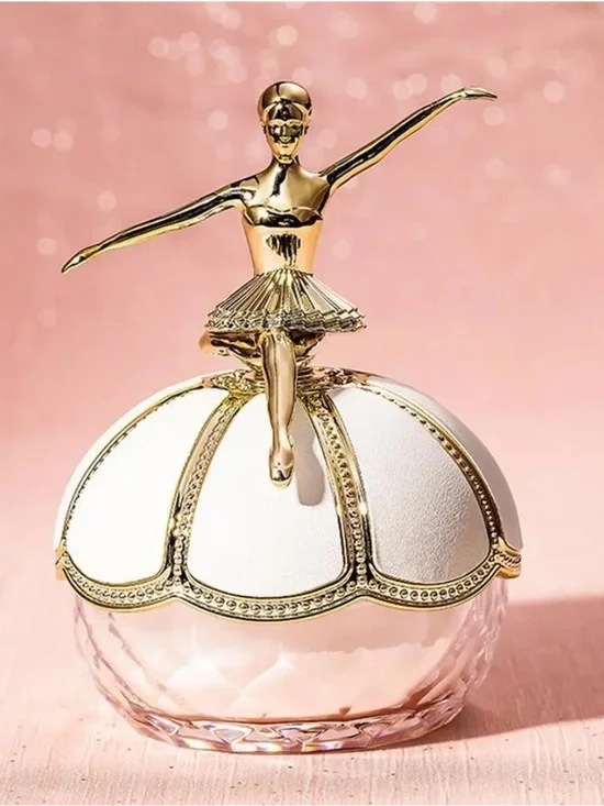Ballerina Face Powder with Spinning Ballerina - Translucent White Color - NIB