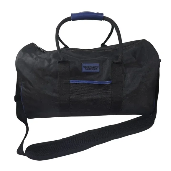 Versace Parfums GWP Black Nylon Weekend Duffle Bag w Shoulder Strap