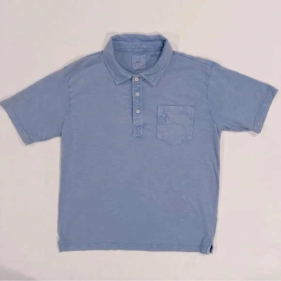 Johnnie-O Coastal Wash Polo Shirt Boys 12 Olympic Blue Spring Summer Easter