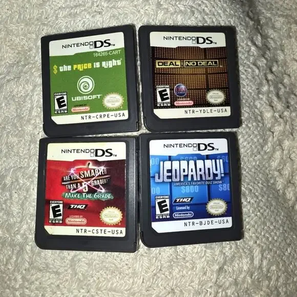Nintendo DS Game Lot The Price Is Right Deal Or No Deal Jeopardy Are You Smarter