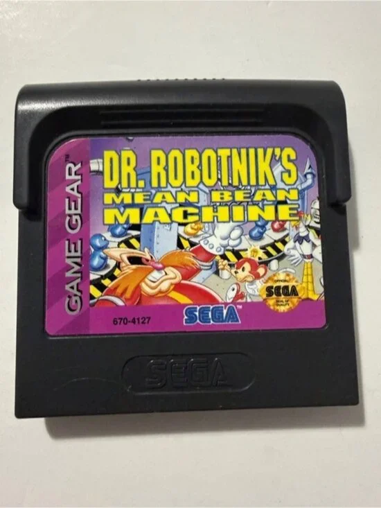 Dr. Robotnik’s Mean Bean Machine Sega Game Gear Cartridge Only