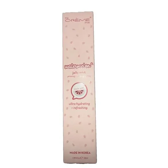 The Crème Shop Watermelon Jelly Mist Priming + Setting Spray 3.38 Fl Oz Sealed