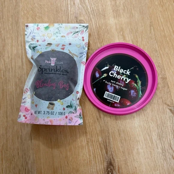 Pink Zebra Soft Soy Wax Melts‎ Sprinkles Bag 4 oz Black Cherry