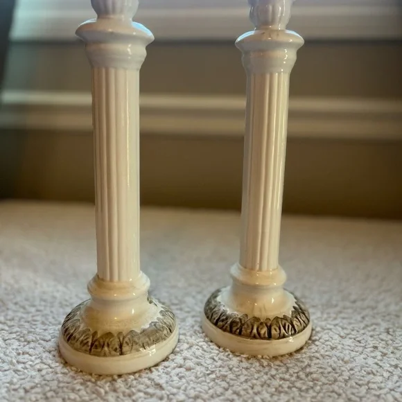 Classic Ivory Candle Holders