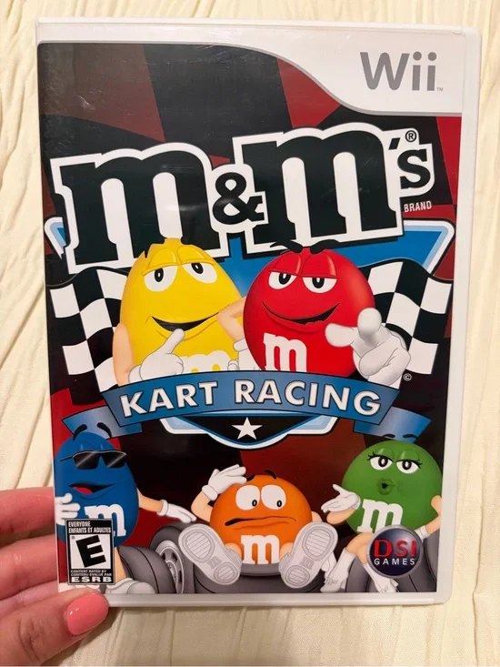 M&M’s Kart Racing Wii Game Complete w/ Manual