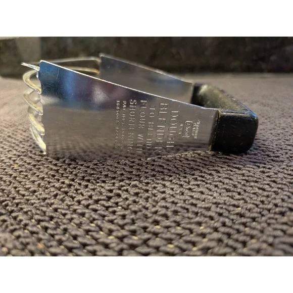 Vintage EKCO Chromium Plated Dough Blender Pastry Cutter Black Handle USA‎ Made