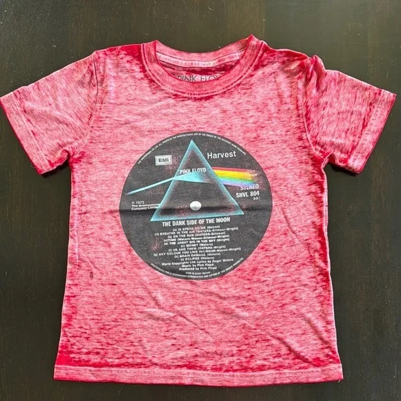 Pink Floyd Red Prism Design Short Sleeve Tee
