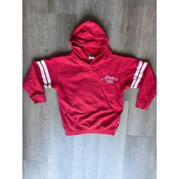 Cotton On Kids Red Varsity Athletics 1992 Hoodie Pullover Size 9-10