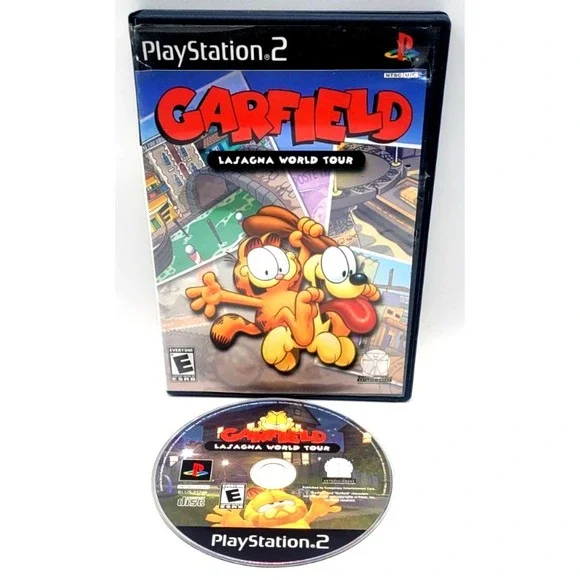 Garfield Lasagna World Tour (Sony Playstation 2 PS2) GAME & CASE