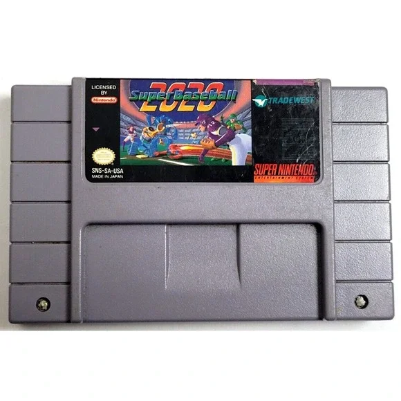 SUPER BASBBALL 2020 - SNES GAME - ‎ GAME ONLY