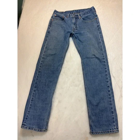 Levi's 505 Regular Fit Straight Leg‎ Blue Denim Jeans W34 L34