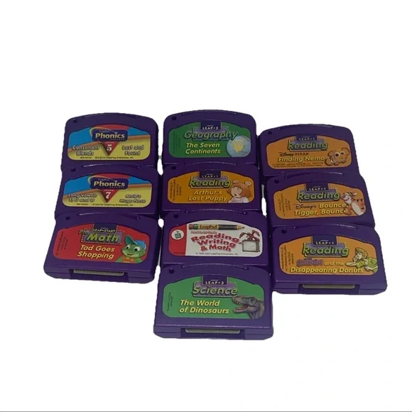 Leap Frog Leap Pad Game Lot Of 10 - games Only