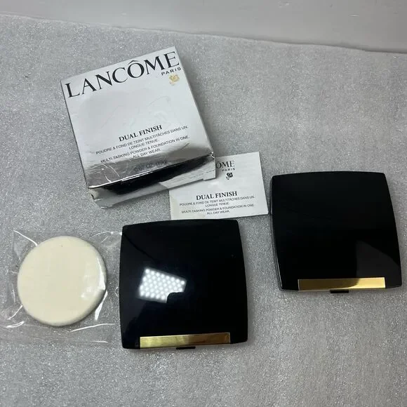 2 Of LANCOME DUAL FINISH Powder & Foundation In One 355C Bisque New