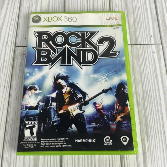 Rock Band 2 (Microsoft Xbox‎ 360, 2008) Complete