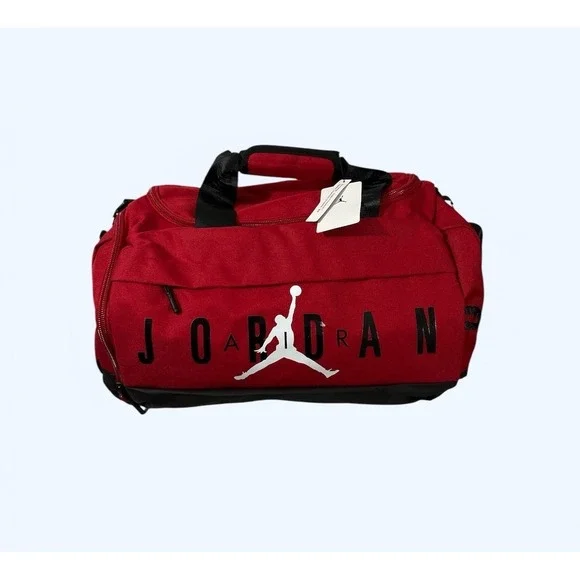 NEW Nike Retro Air Jordan Velocity Sport Small JORDAN Duffle Bag Black Red White