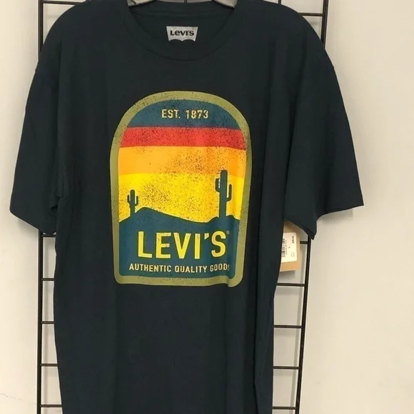 Levi’s t-shirt crewneck navy regular fit s/s L