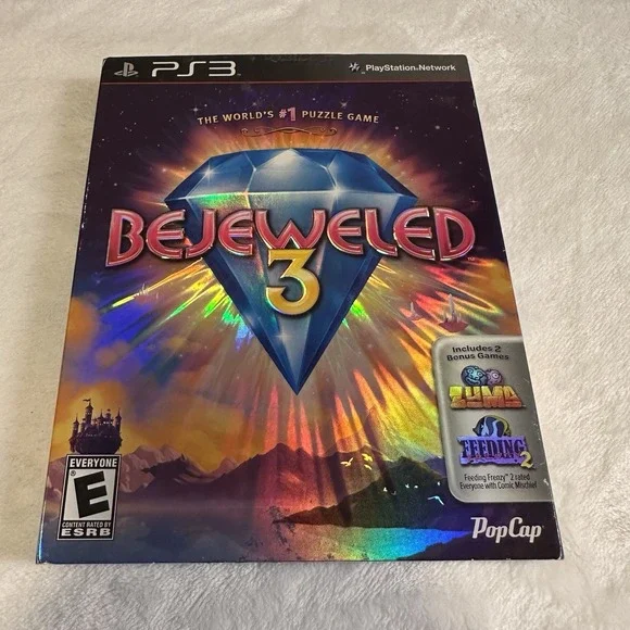 BEJEWELED 3 PS3 PlayStation 3 Game with Box