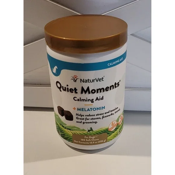Lot of 2NaturVet Quiet Moments Calming Aid Soft Chews 4x180ct