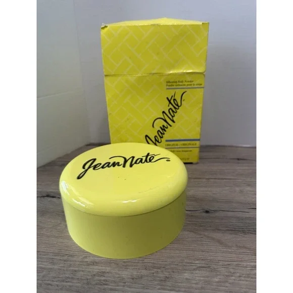 Vintage Jean Nate Silkening Body Powder Original w/Puff 6oz New By Revlon Sealed