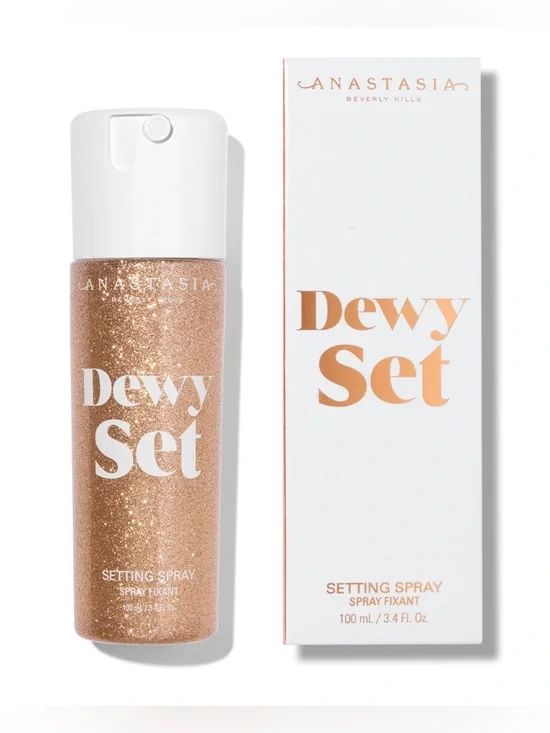 Anastasia Beverly Hills Dewy Set Setting Spray - Rose Gold 3.4 Oz Shimmer