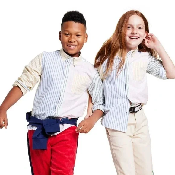 Rowing Blazers Striped Button-Up Shirts for Kids